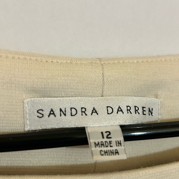 SANDRA DARREN Women’s Size 12 Black/White Dress - Picture 3 of 3